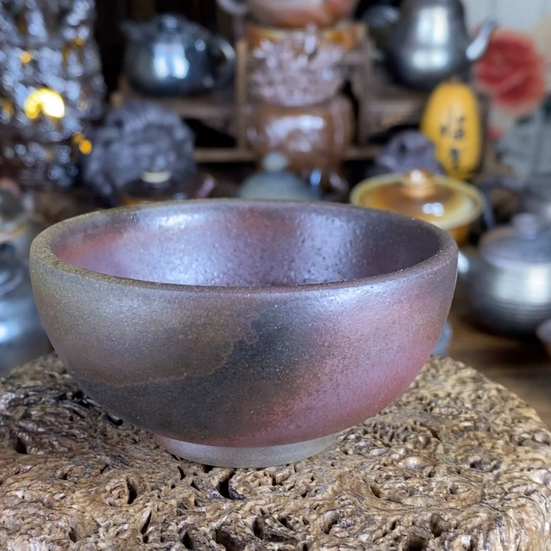 双节大漏，建水紫陶柴烧茶器，0013