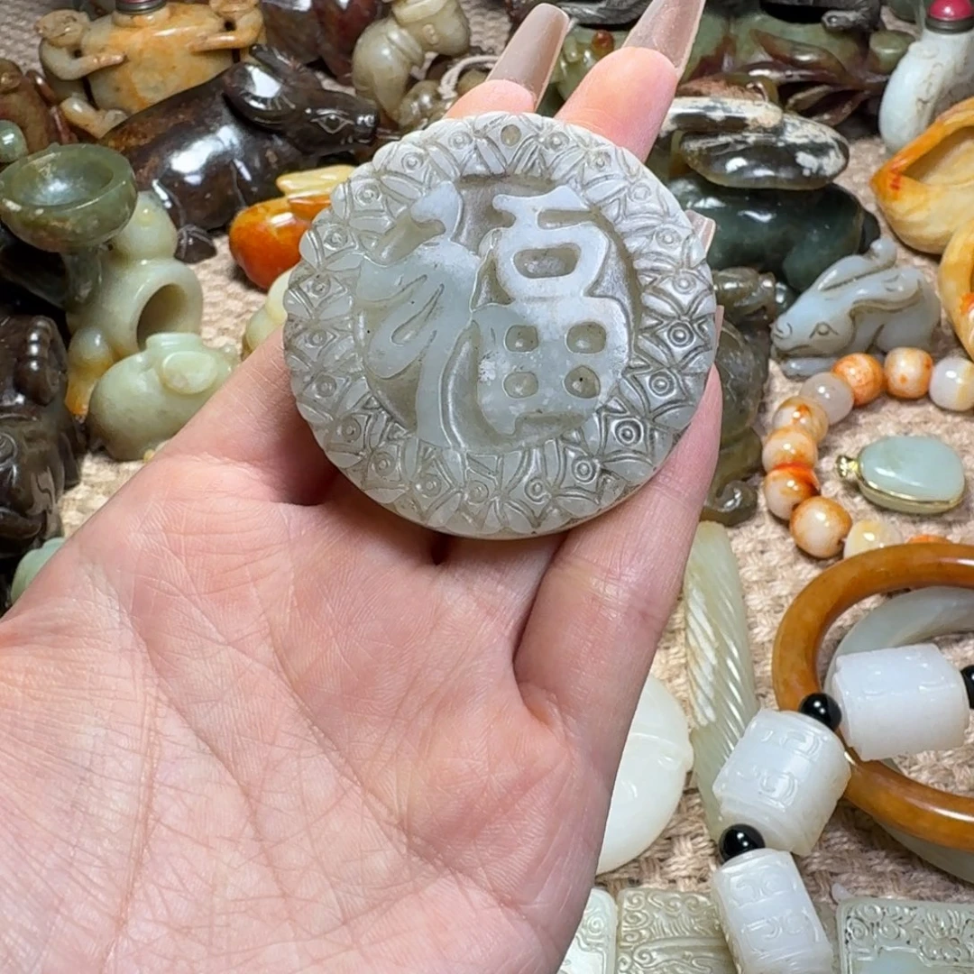 白玉菩提吊坠挂件