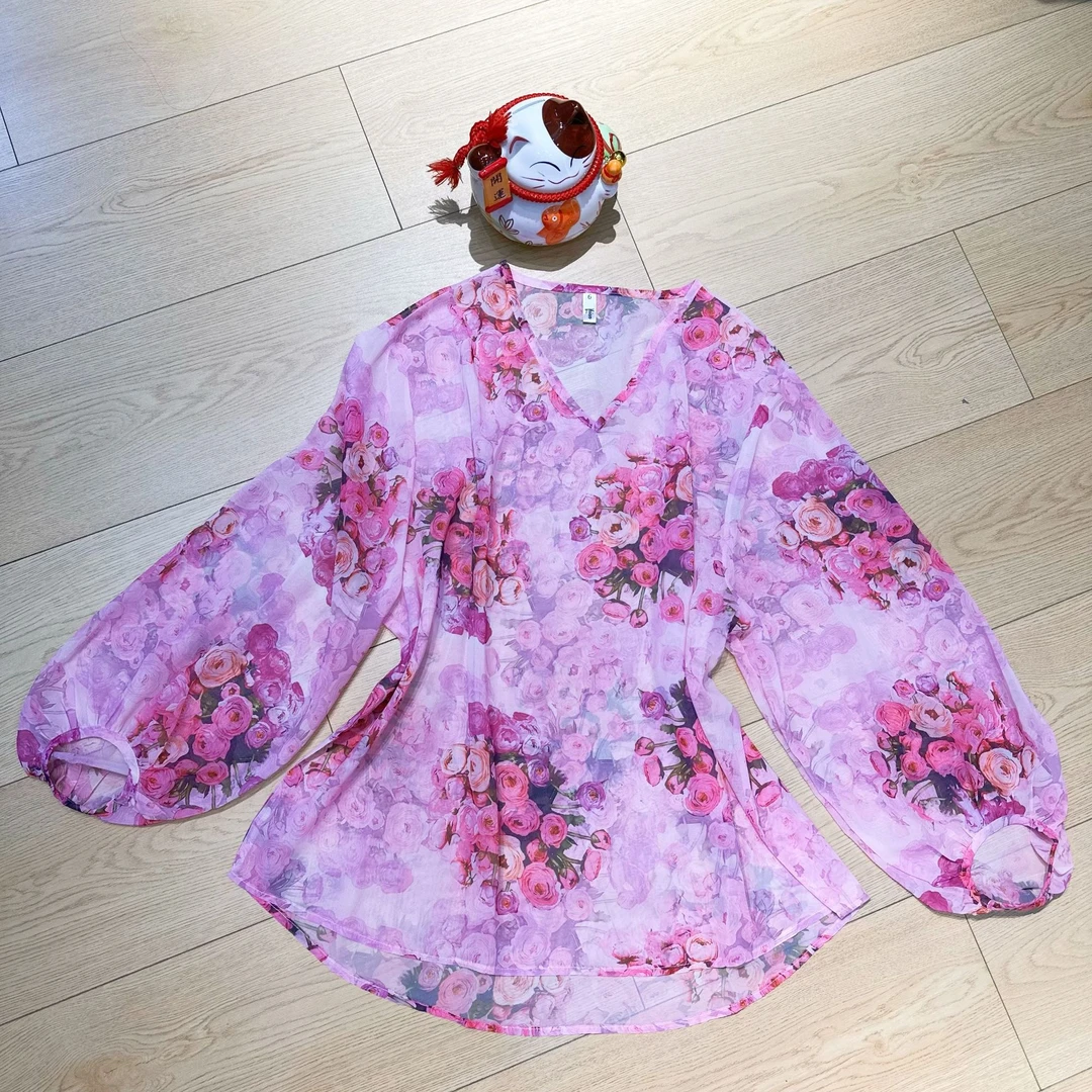 COCOFIVEMIX原创设计上衣长袖法式高端气质名媛风夏季衬衣衬衫