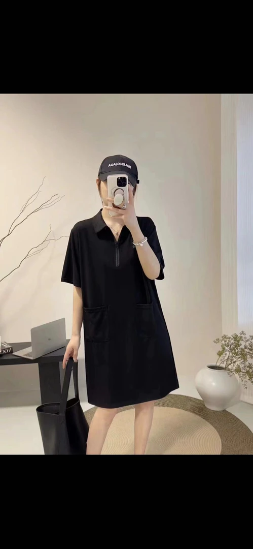 欧货大板polo裙3373