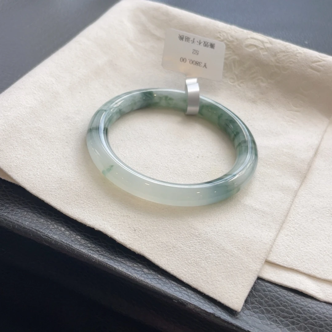 翡翠未镶嵌手镯纹 棉52圆条