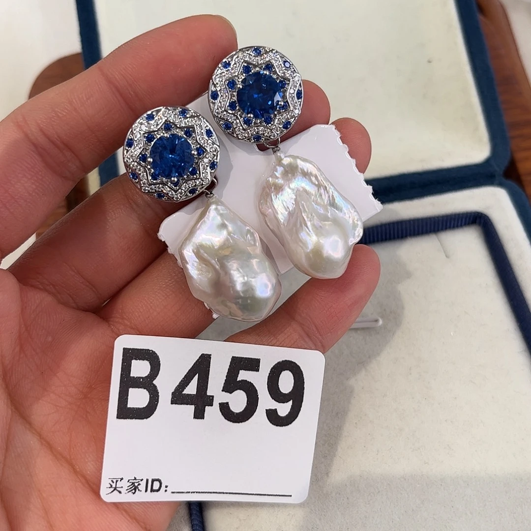 合金耳饰淡水珍珠