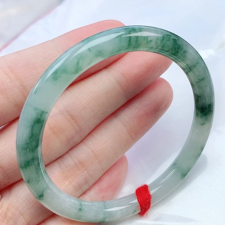 翡翠手镯未镶嵌51圆条882486