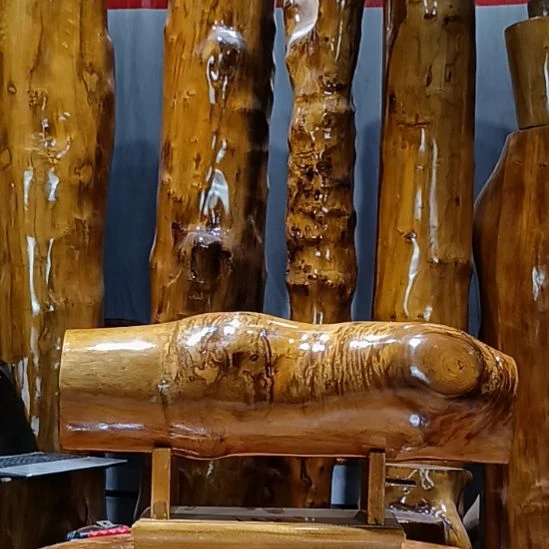 木小叶金丝楠木横财摆件