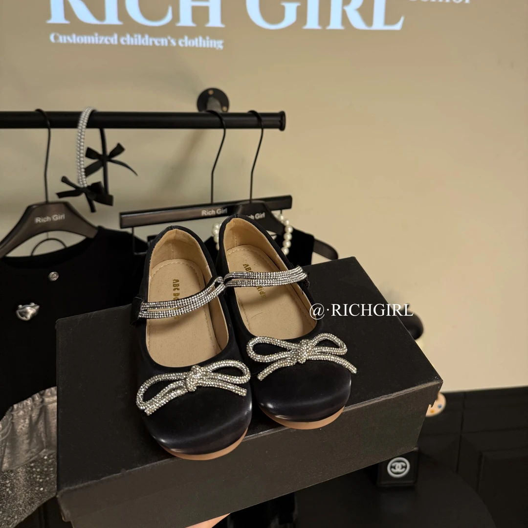 【Richgirl定制】轻奢软底公主鞋女童软底走秀百搭女宝女孩