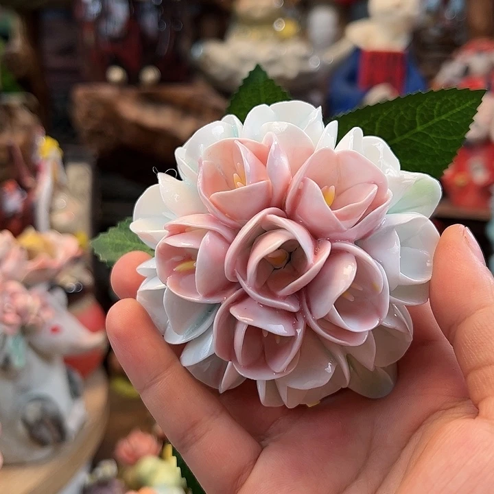 陶摆件小镇青花每日有新品