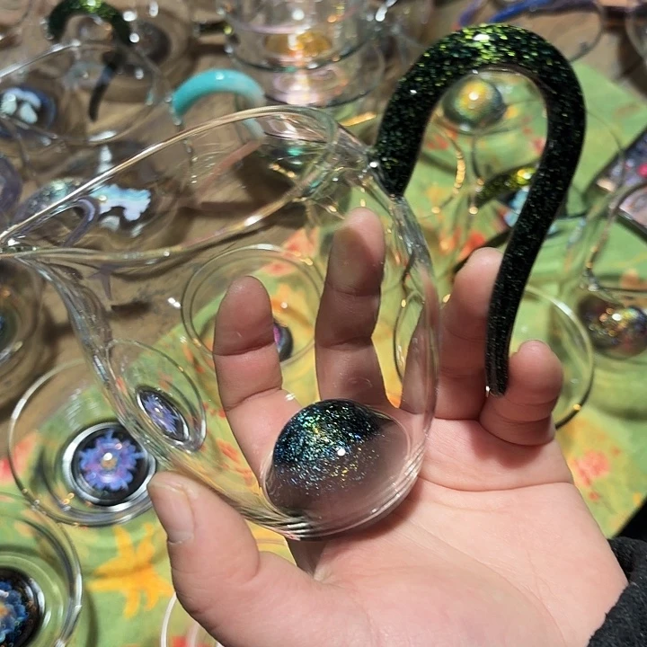 无盖款高硼硅玻璃怡然黑星空