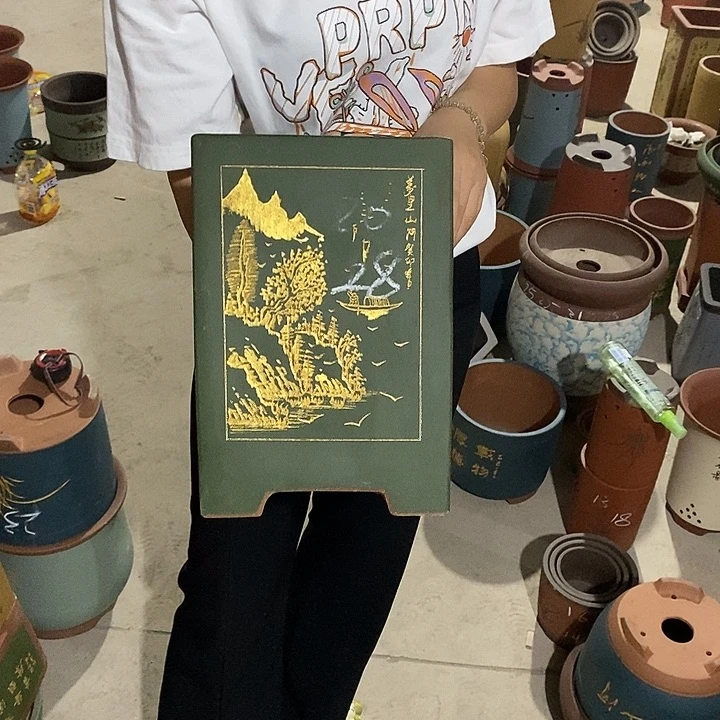 紫砂花盆紫砂花盆