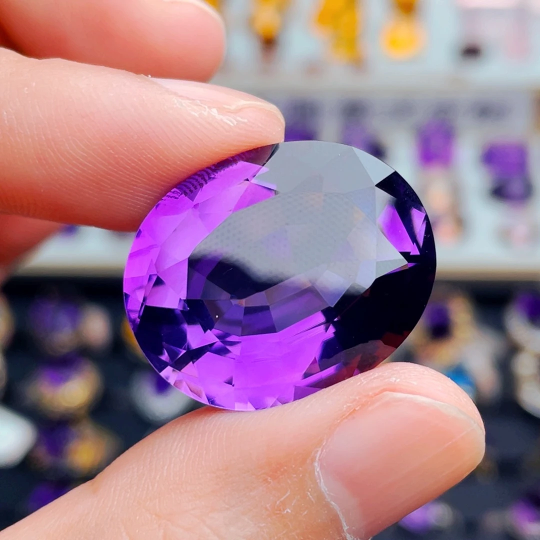 水晶未镶嵌珠宝半成品天然保真