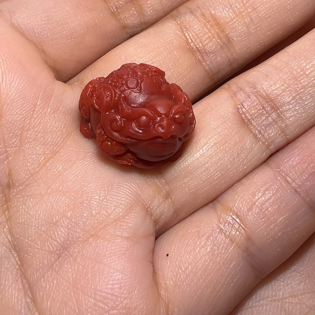 南红玛瑙珠宝奇石未镶嵌风**_金蟾