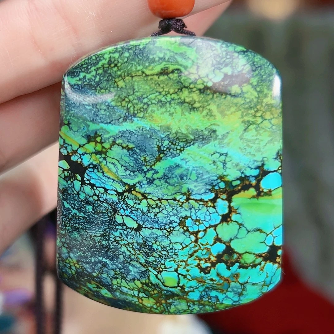 花***啡绿松石未镶嵌珠宝奇石