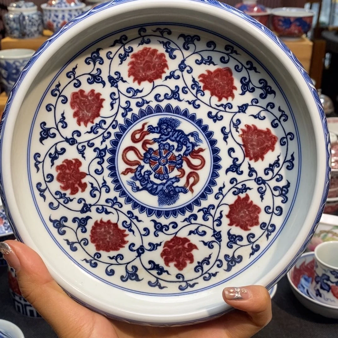 阿*壶承原矿釉里红柴窑手绘