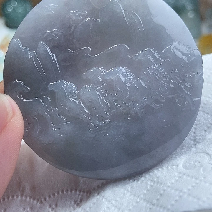 颈饰未镶嵌翡翠天然翡翠玉石雕刻
