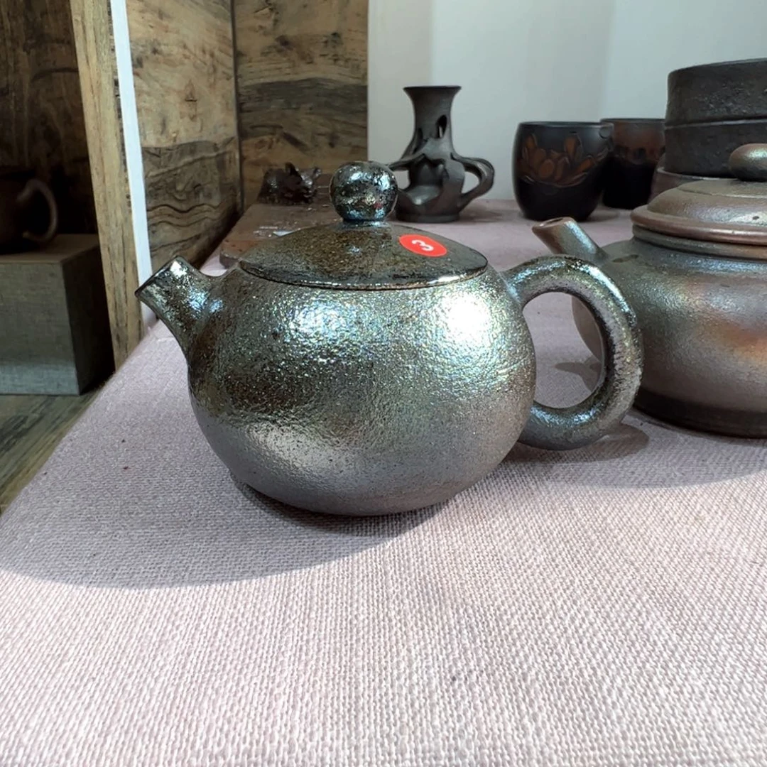 壶大****子建水紫陶紫泥柴烧壶