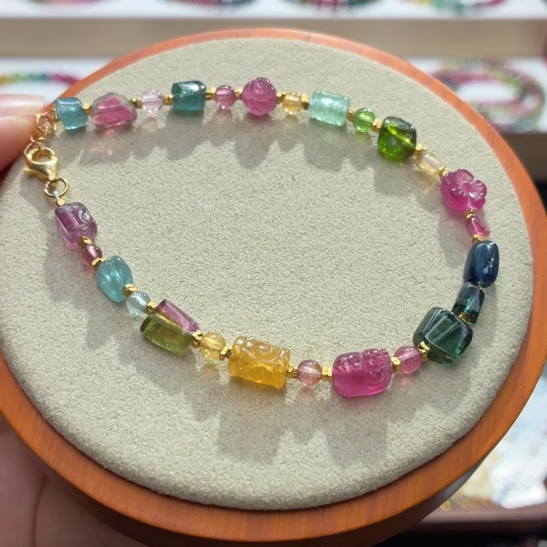 手串碧玺未镶嵌两天看货期