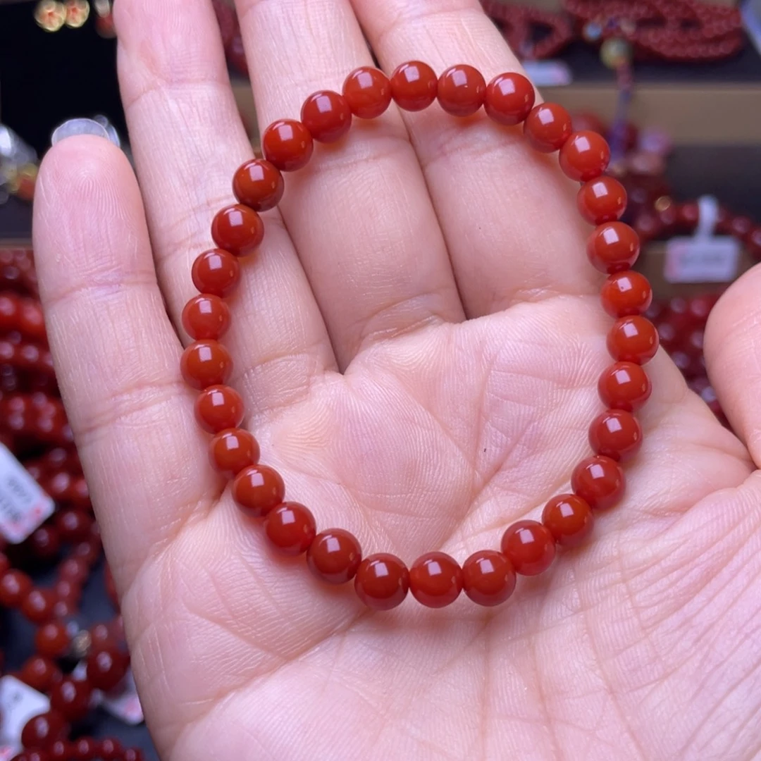 南红玛瑙未镶嵌手链