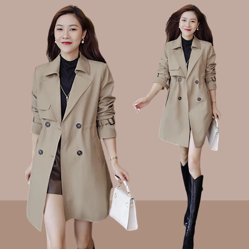 网红款风衣女款中长款外套遮屁股洋气减龄上衣2025新款春秋洋气款