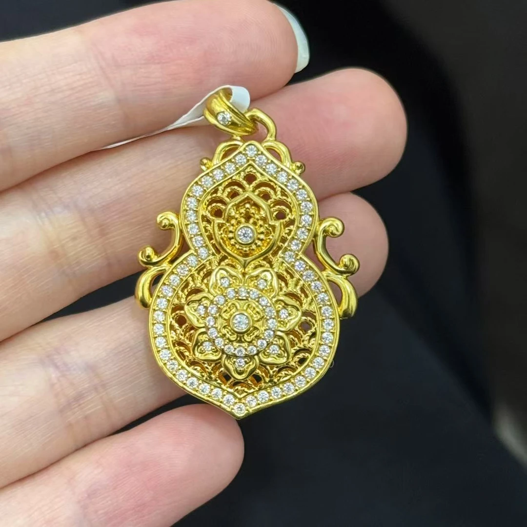 镶嵌四美葫芦足金999