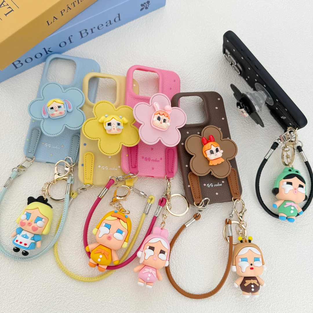 立休哭娃支架斜挎适用苹果16promax手机壳华为荣耀OPPOVIVO小米