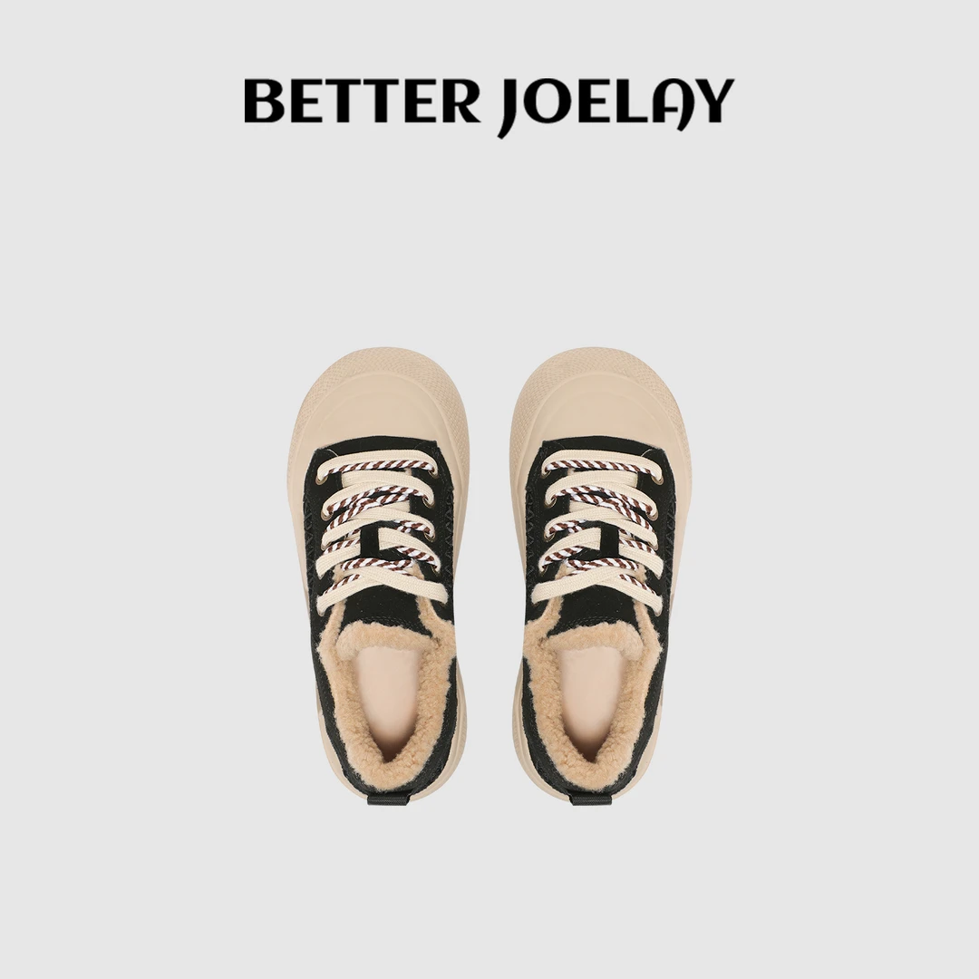 BETTER JOELAY -加绒【旧报画】时尚休闲百搭运动鞋潮酷街头Z6652