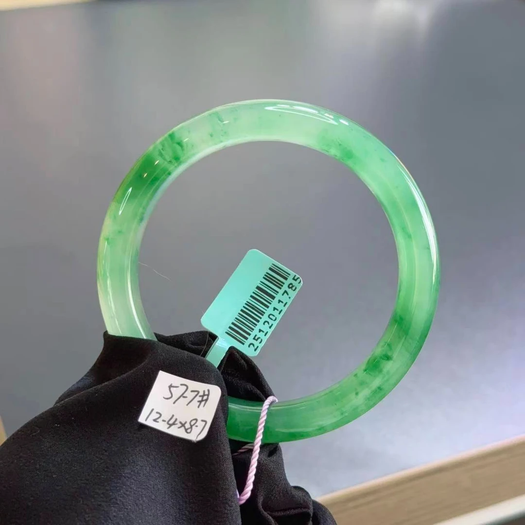 57.7圈口2512011785天然A货非洲翠手镯（撕毁标签概不退换