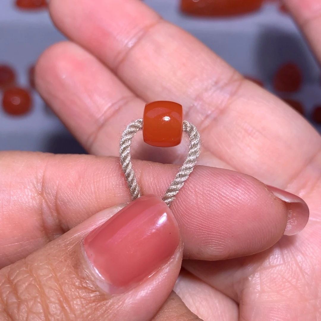 南红玛瑙未镶嵌直切7.5×6.5