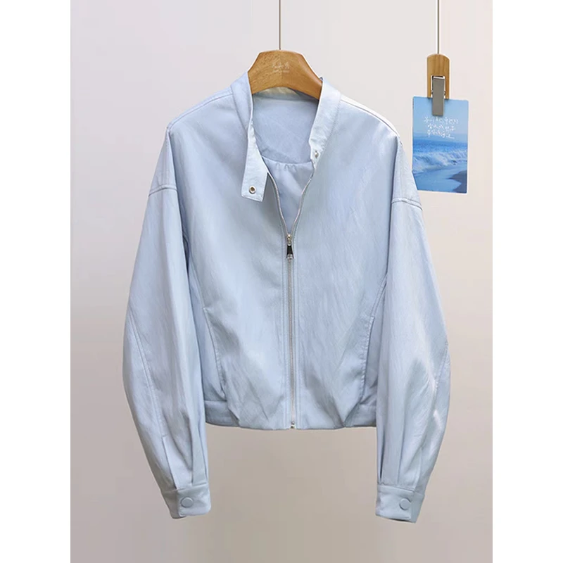 皮衣外套女2025春季新款小个子今年流行pu皮复古机车皮夹克