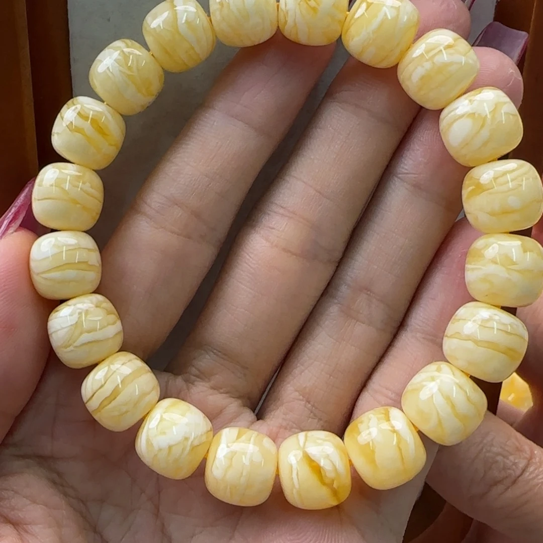 琥珀未镶嵌手链蜜蜡手串