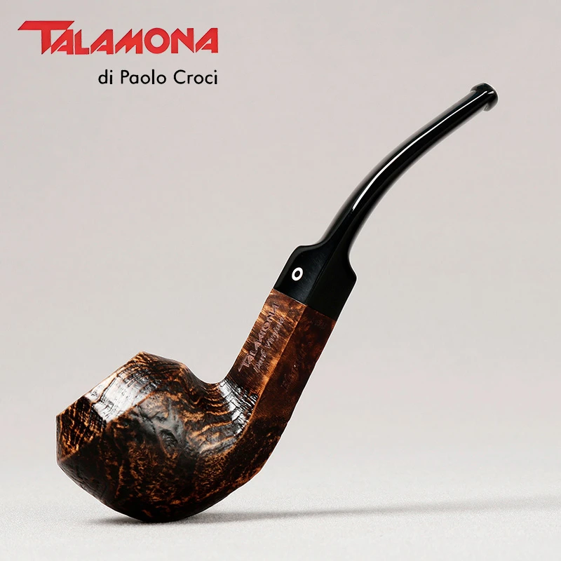 意大利塔拉莫纳Talamona 120喷砂牛头小弯斗 3毫米 石楠木烟斗