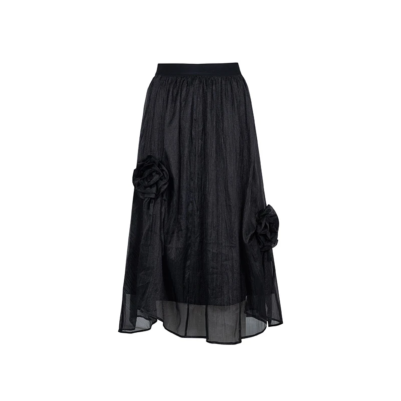 【大叔专属】商场同款春秋新品进口柔软欧根纱半身裙N161A41555