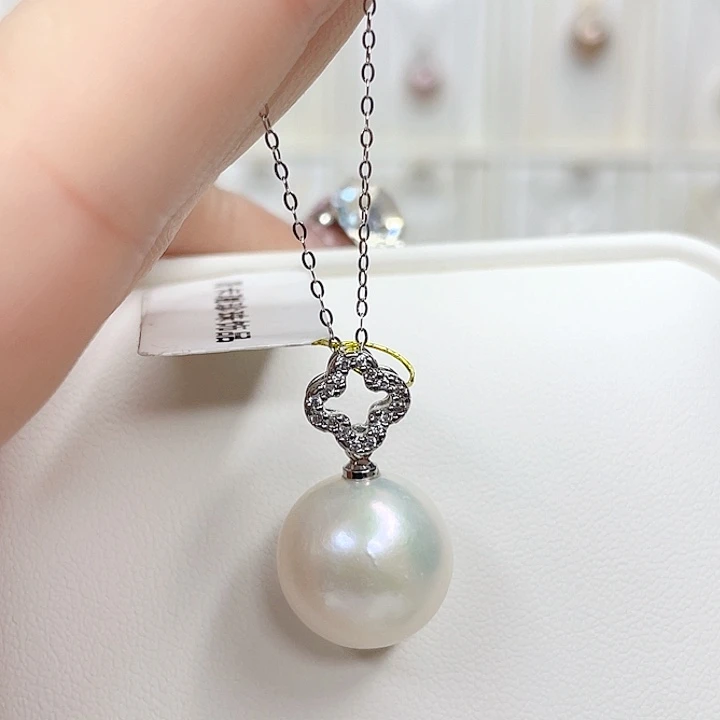 合金淡水珍珠吊坠(赠链)