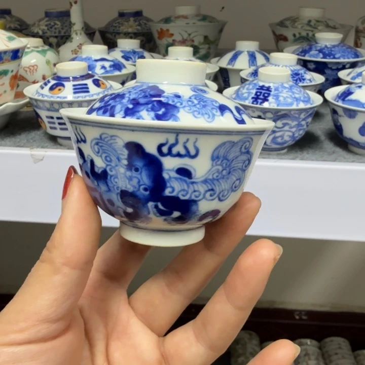 景德镇陶瓷杯子盖碗