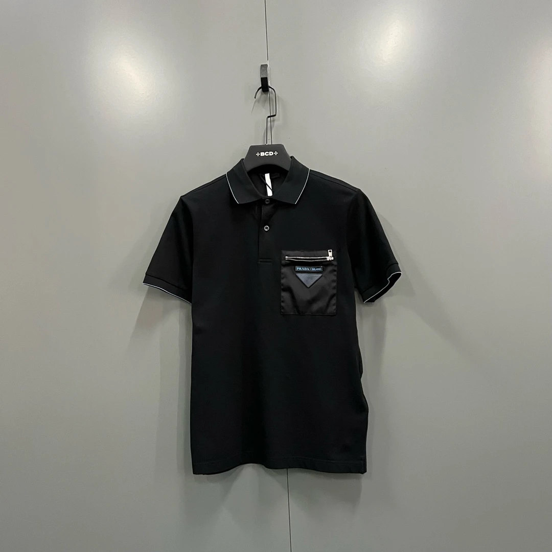 （ll）PRADA 普拉达 三角标polo短袖 XS码/5600bc014524
