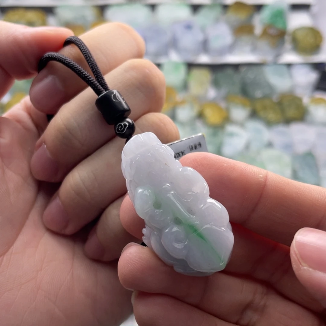 翡翠未镶嵌颈饰貔貅14