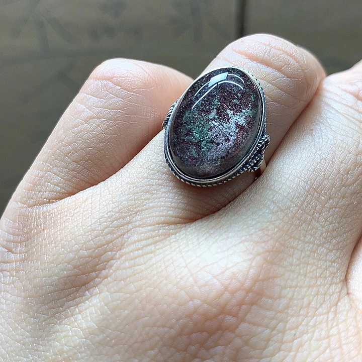 水晶水晶戒指银S925镶嵌