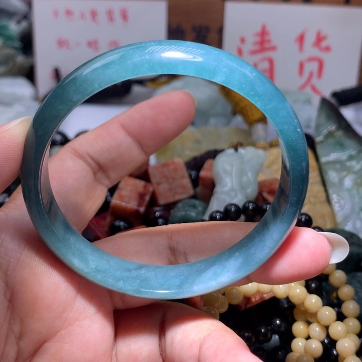 颈饰未镶嵌翡翠保真天然A货翡翠58