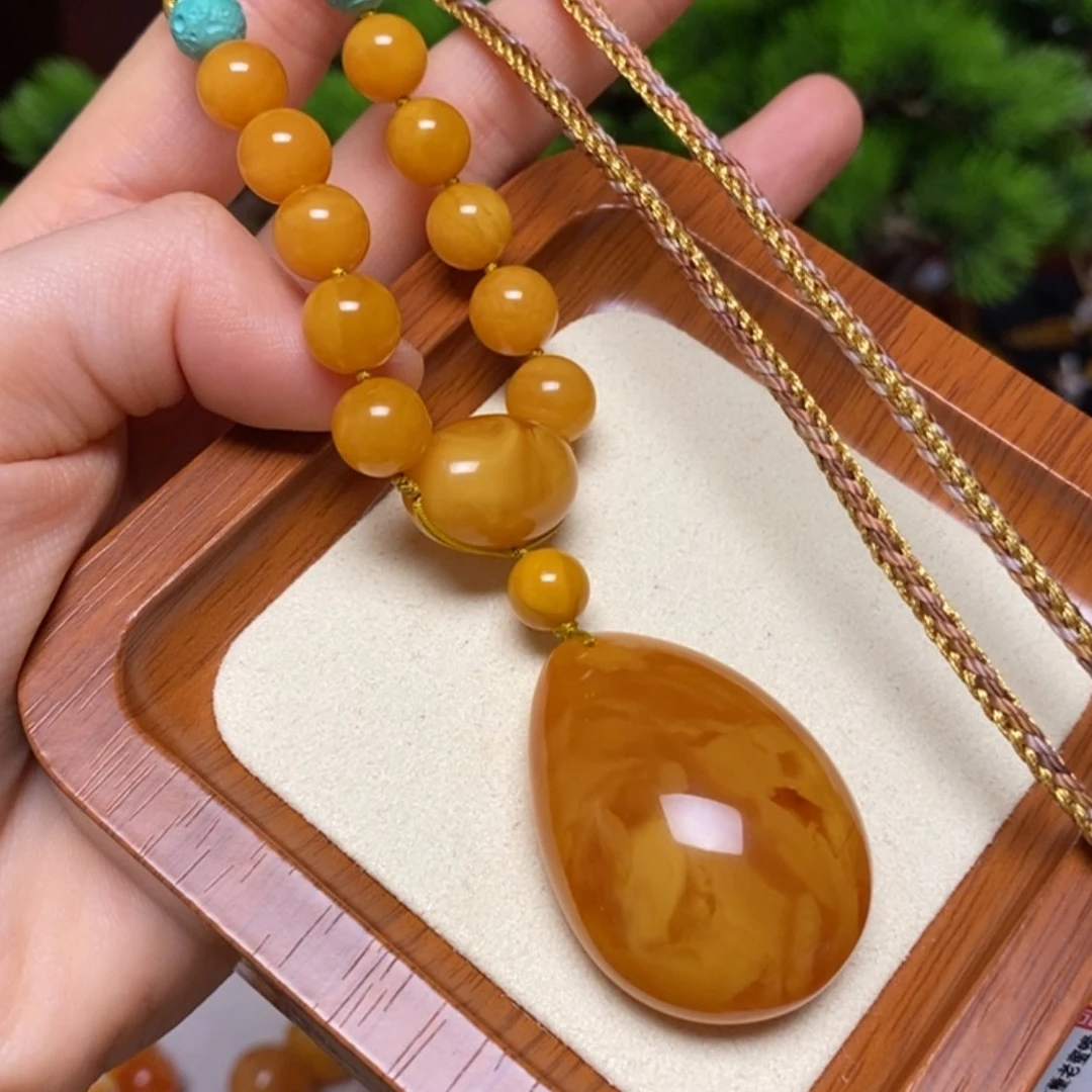 【闪购商品】蜜蜡颈饰未镶嵌项链
