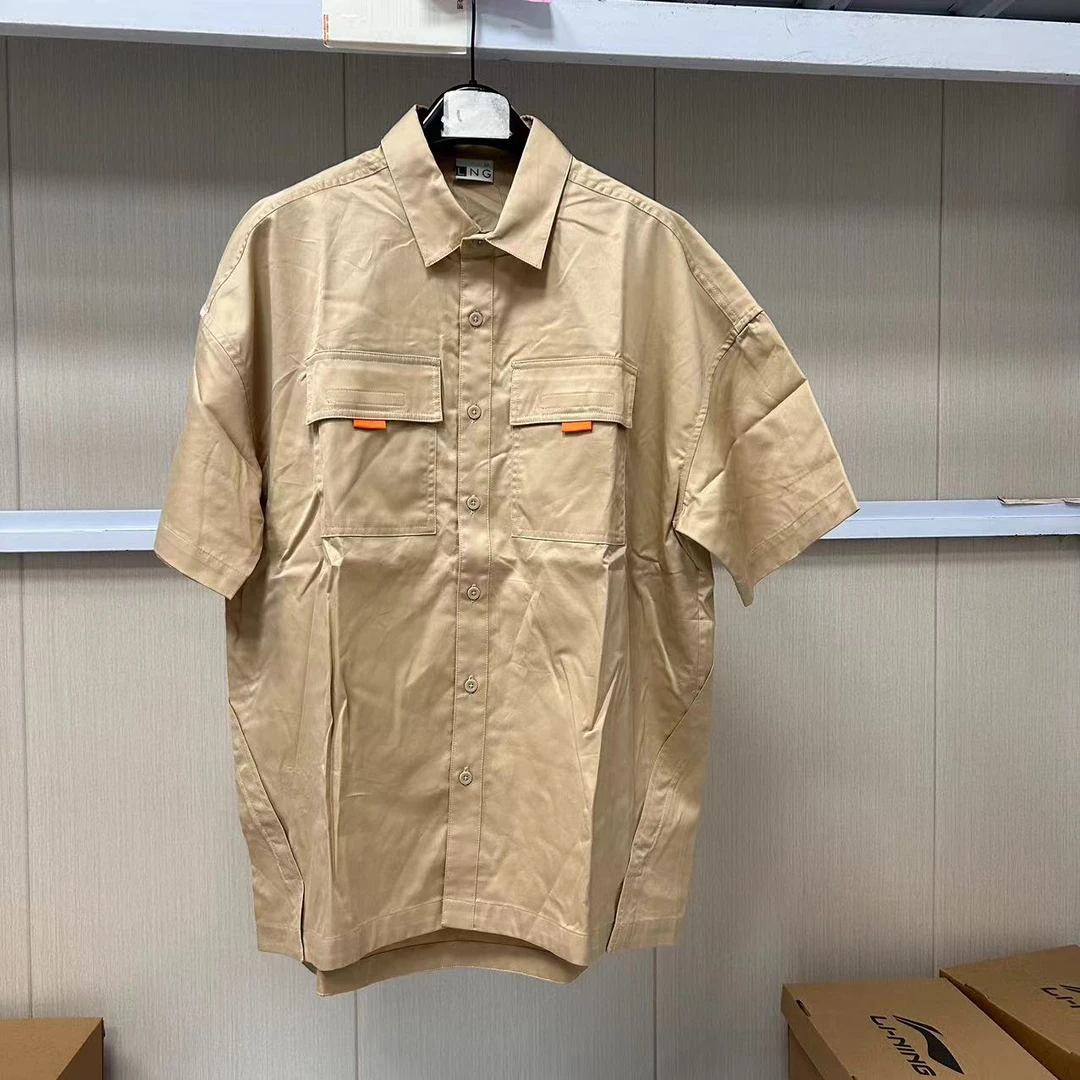 (B品以直播展示为主)李宁LNG系列男口袋单排扣运动polo衫LSHR005