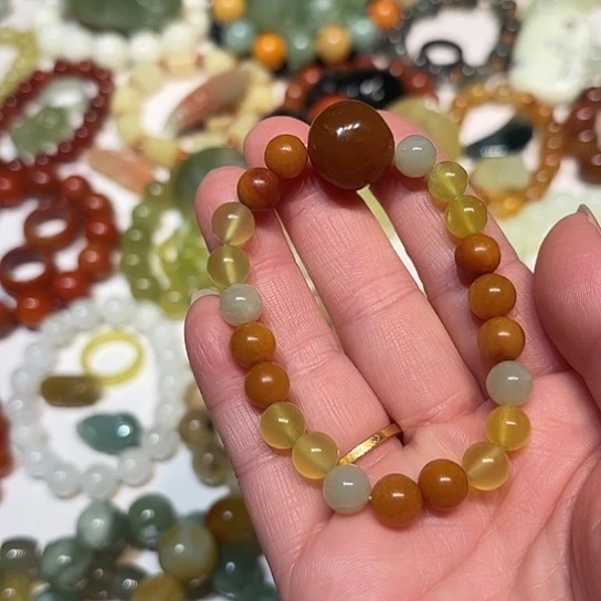 蛇纹石玉未镶嵌手串