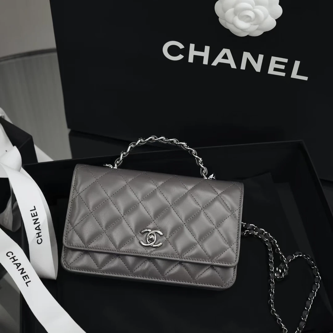 Chanel/香奈儿 单肩包 23k/牛皮手柄woc单肩包 mx8345/2508