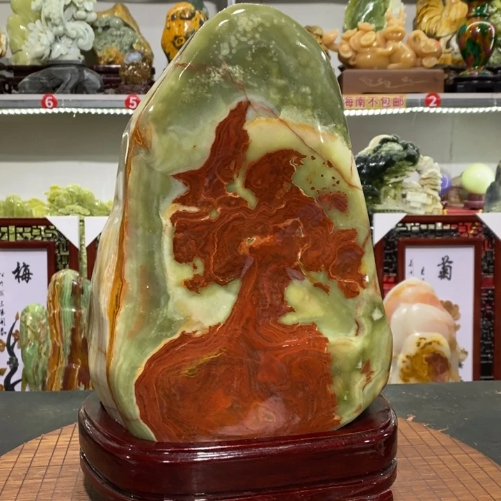 石材冰**莲家居摆件 奇石摆件