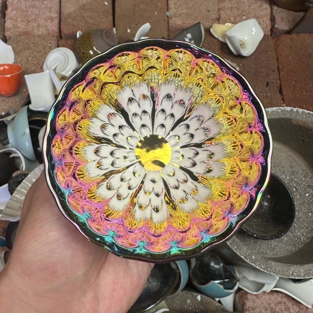 D0600七彩和和美美裸杯-高端主人杯