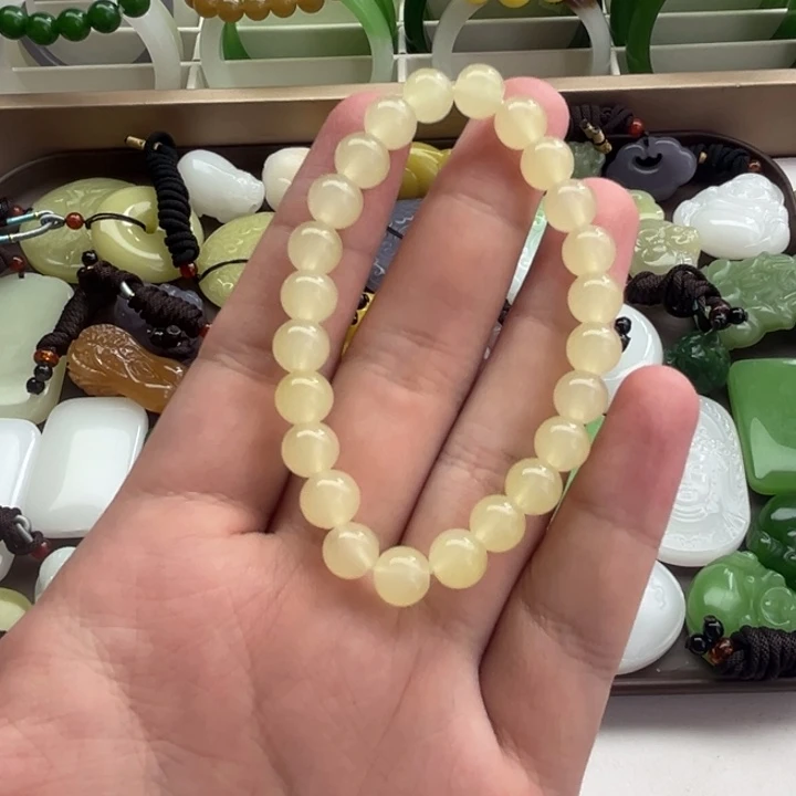 新疆老料黄口手串
