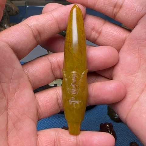 蛇纹石玉挂件未镶嵌不***魂