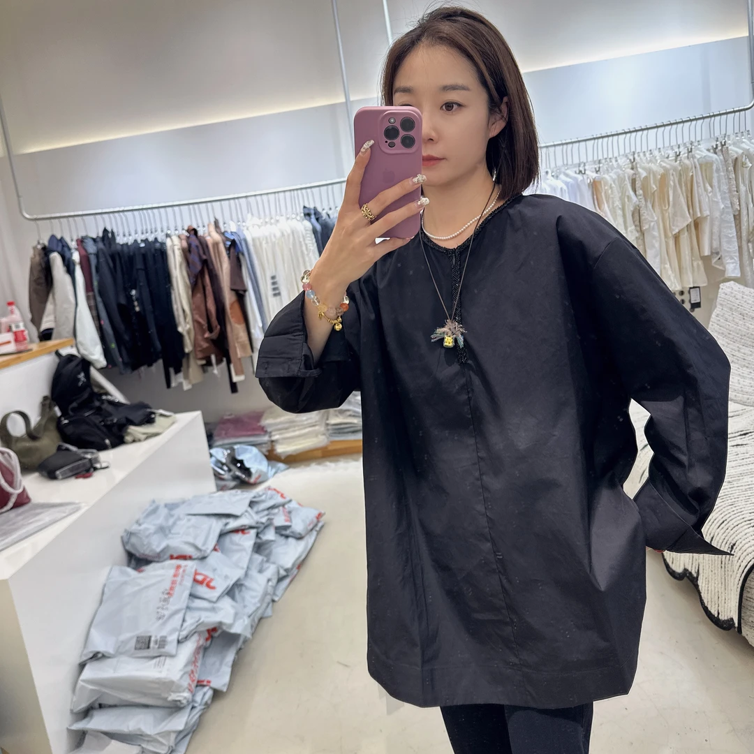 俊俊家 领口重工衬衫