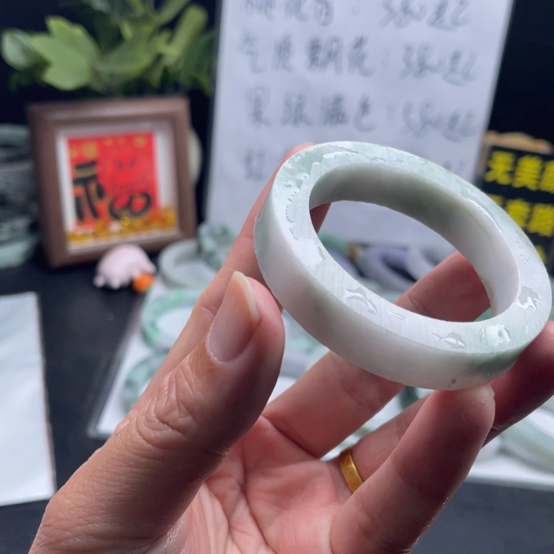 翡翠未镶嵌手镯53-56