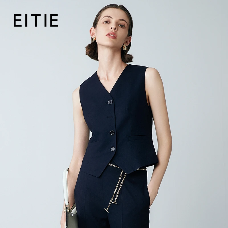 EITIE爱特爱新款气质时尚百搭休闲修身显瘦马甲外套7703410