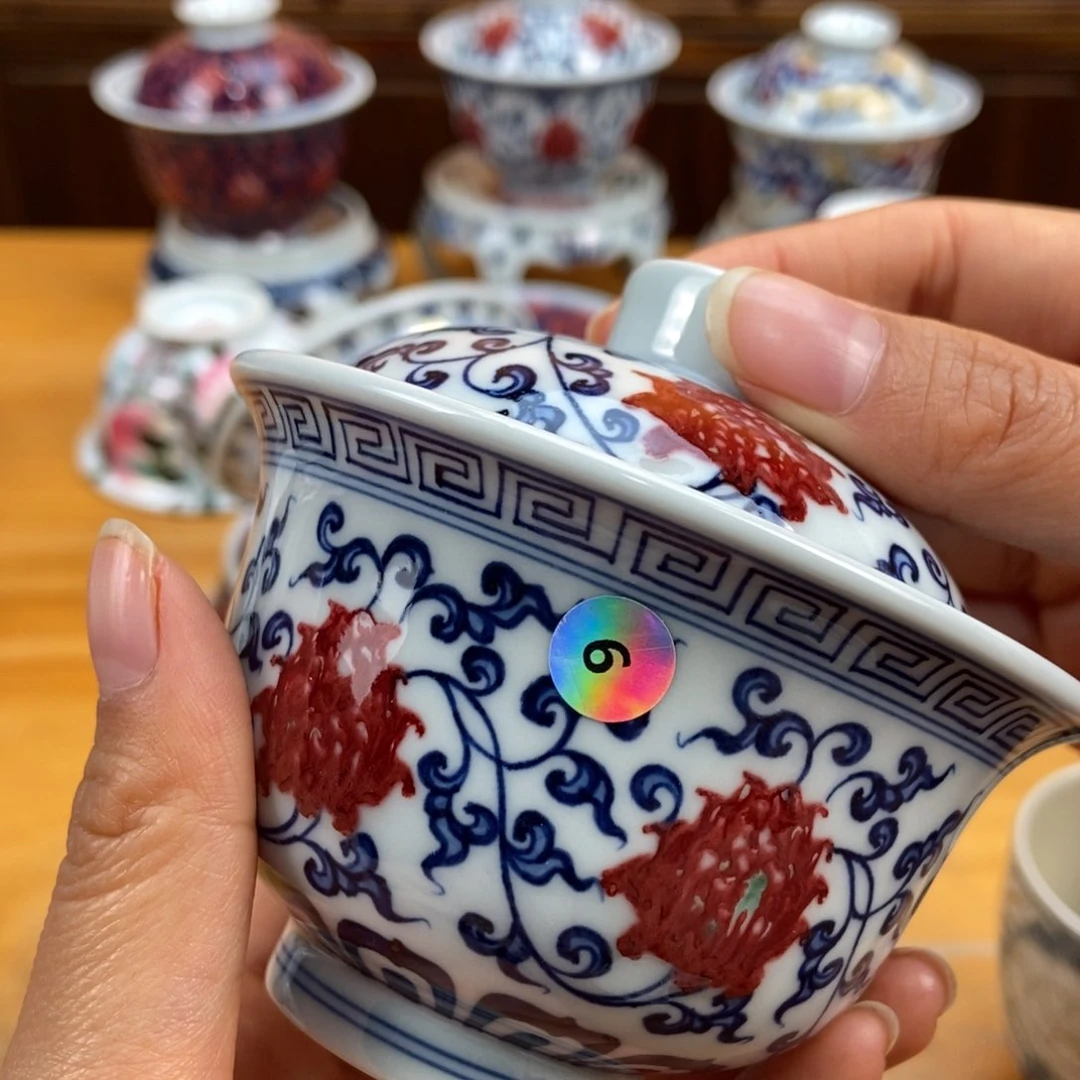 手绘现代茶具非古董