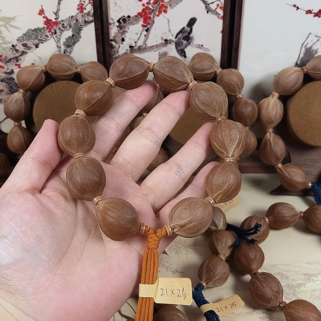 鼓***猫橄榄核手串梅林铁核21.26橄榄核