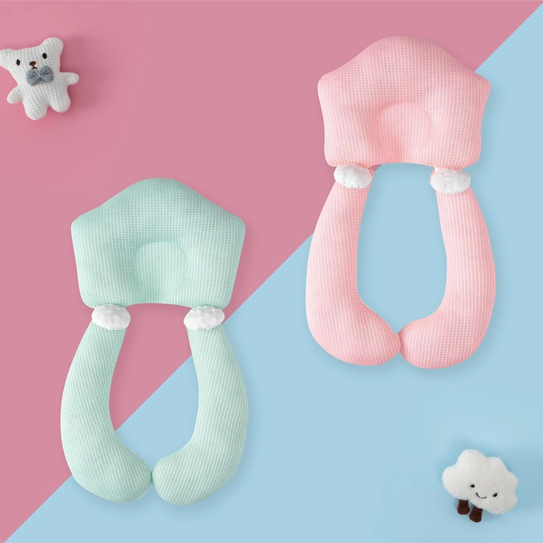 婴儿定型枕头纠正防偏头型新生儿宝宝安抚0到6个月1岁搂睡觉神器